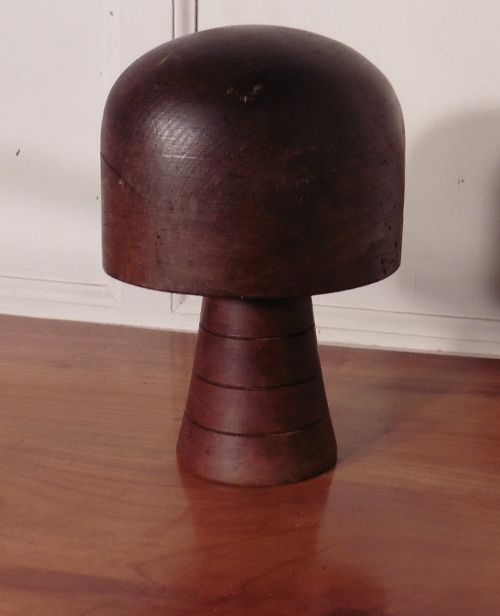 fig 2. Vintage 19th Century French Hat Block Stand, shop display