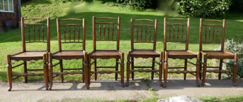 Set of 6, 18th Century Clissett Style Elm and Ash Country Chairs