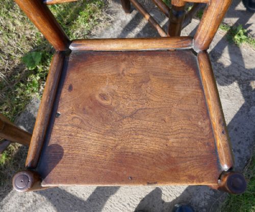 fig 4. Set of 6, 18th Century Clissett Style Elm and Ash Country Chairs