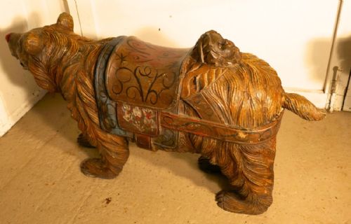 fig 2. 19th Century Carved Bear, Fair Ground Galloper