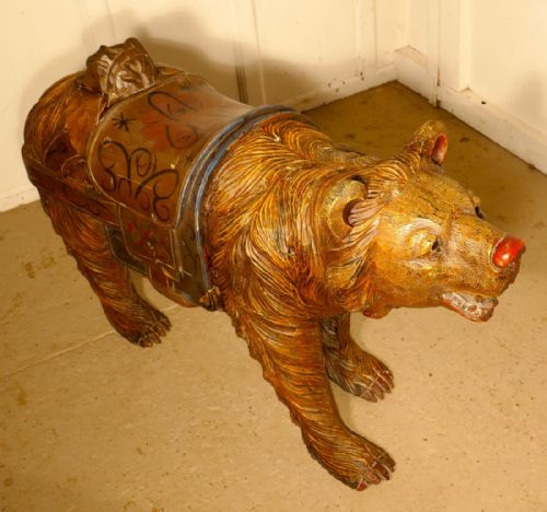 fig 3. 19th Century Carved Bear, Fair Ground Galloper