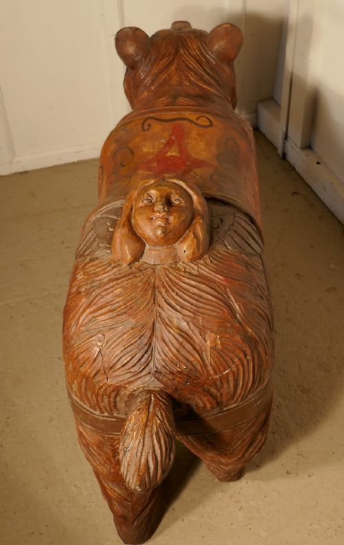 fig 2. 19th Century Carved Bear, Fair Ground Galloper