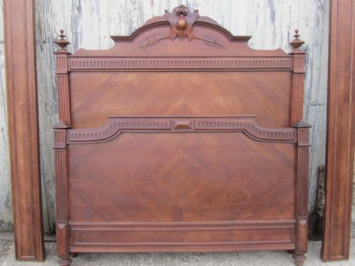 fig 2. French Carved Walnut Double Bed