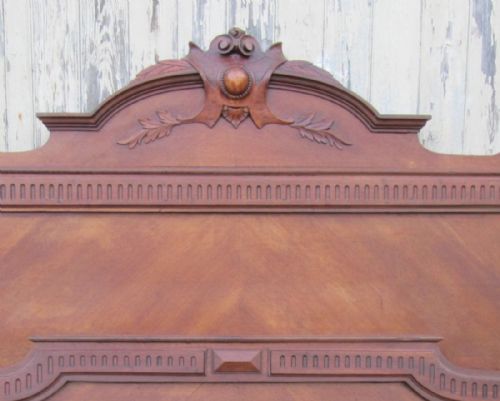 fig 3. French Carved Walnut Double Bed