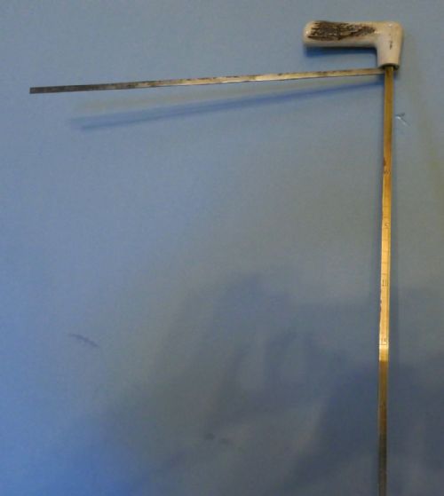 fig 1. 19th Century French Horse Measuring Walking Stick