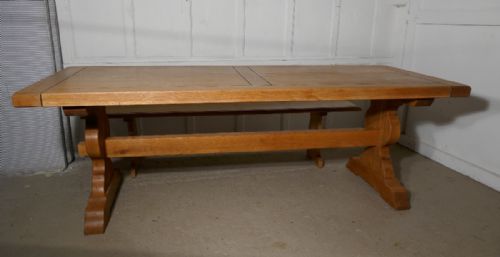 fig 2. French Golden Oak Refectory Table and Benches