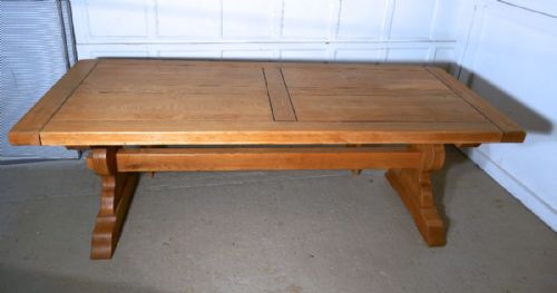 fig 3. French Golden Oak Refectory Table and Benches