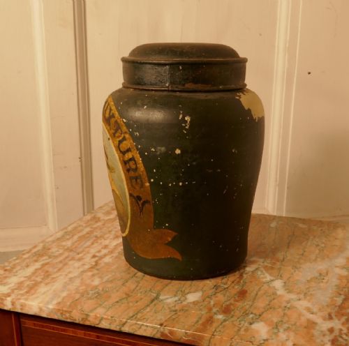 fig 1. Painted Shop Tobacco Jar