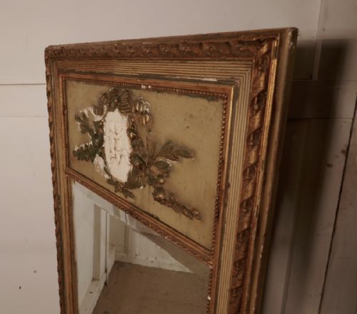 fig 2. French Shabby Trumeau Style Console Mirror by Franse Spiegel