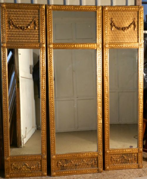 fig 1. A Superb Rococo Trio of Gilt Wall Mirrors
