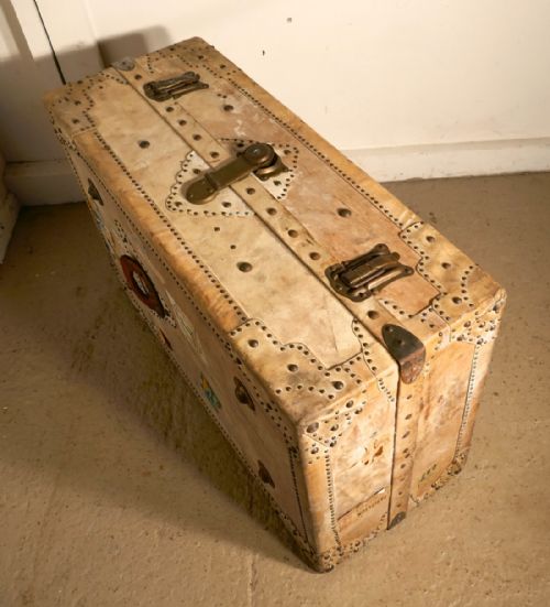 fig 2. Fitted Steamer Trunk or Cabin Wardrobe, Portmanteau in Vellum