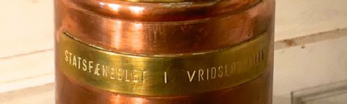 fig 1. A Danish Copper Rum Flagon, Ration Jar