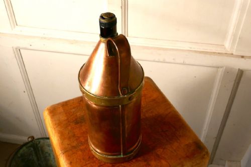 fig 2. A Danish Copper Rum Flagon, Ration Jar