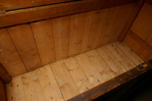 fig 2. Very Large Victorian Mule Chest Laundry Advertising Piece Shop Display
