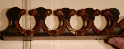 fig 2. A Pair of 19th Century Wall mounted Snooker Cue Racks