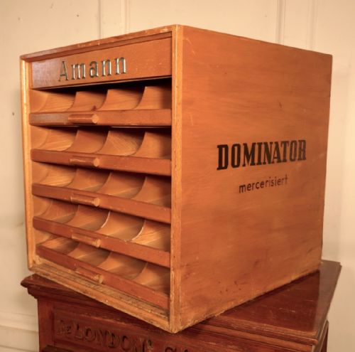fig 2. AMANN Haberdashery Advertising Drawers Cabinet