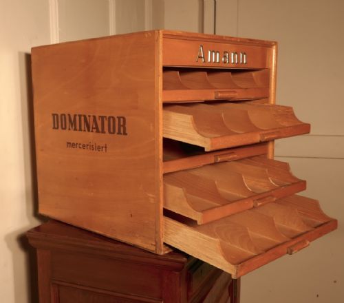 fig 3. AMANN Haberdashery Advertising Drawers Cabinet