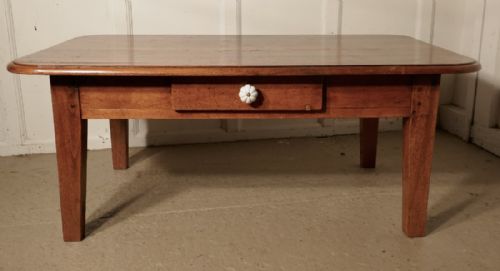 fig 2. 19th Century French Cherrywood Farmhouse Coffee Table