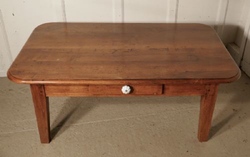fig 3. 19th Century French Cherrywood Farmhouse Coffee Table