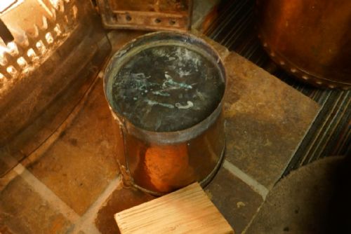 fig 3. 18th Century French Copper Dairy Pail or Log Bucket