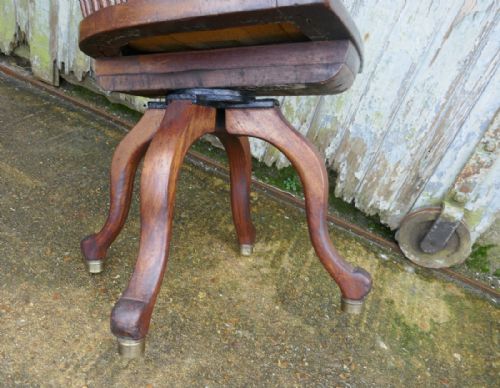 fig 3. A Victorian Mahogany Desk Chair, 