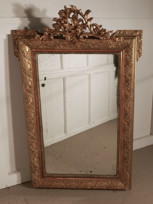 Large French Gilt Wall Mirror