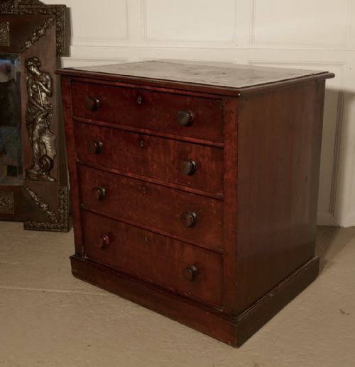 fig 3. Small Victorian Flame Mahogany Chest of Drawers, Batchelor’s Chest