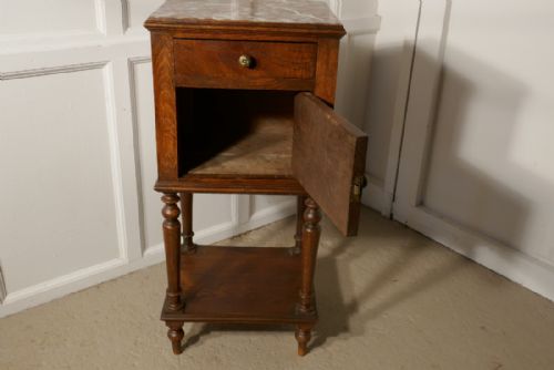 fig 1. French Elm Night Table or Bedside Cupboard