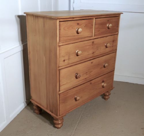 fig 3. A Large Victorian Pine Chest of Drawers