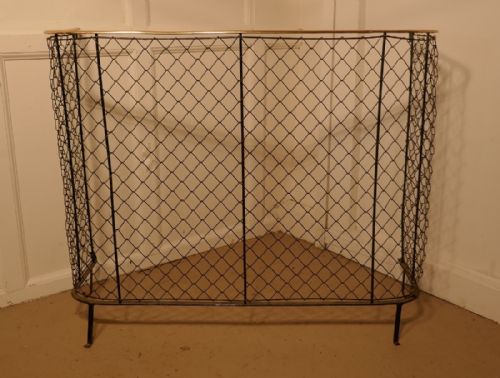 A Victorian Nursery Fire Guard, Brass Fender