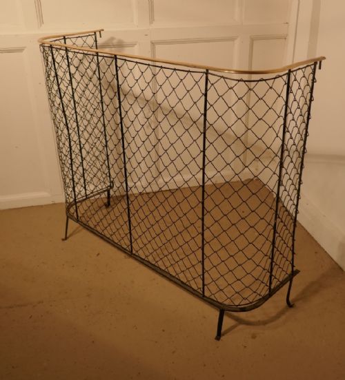 fig 2. A Victorian Nursery Fire Guard, Brass Fender