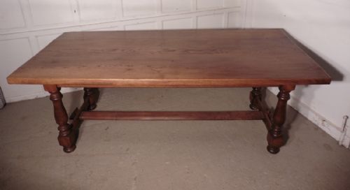 fig 1. French Golden Oak Farmhouse Table