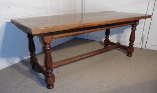 fig 3. French Golden Oak Farmhouse Table