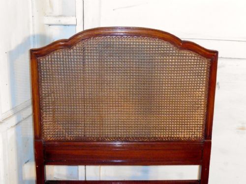 fig 2. A Superb Pair of Art Deco Mahogany, Bergère Twin Beds, by Maples