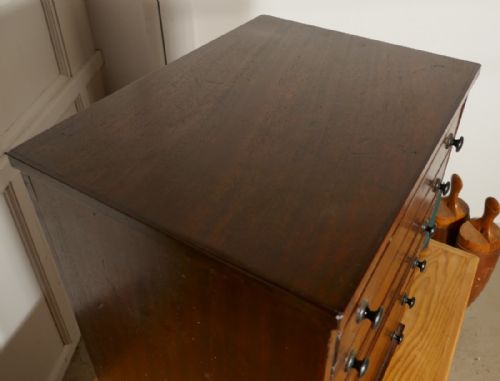 fig 3. Small Mahogany Filing Cabinet, Collectors Cabinet