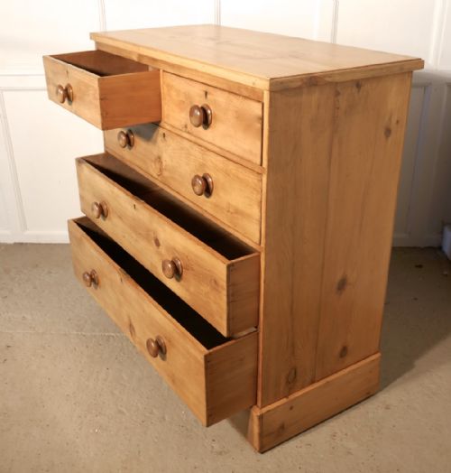 fig 1. A Large Victorian Pine chest of drawers
