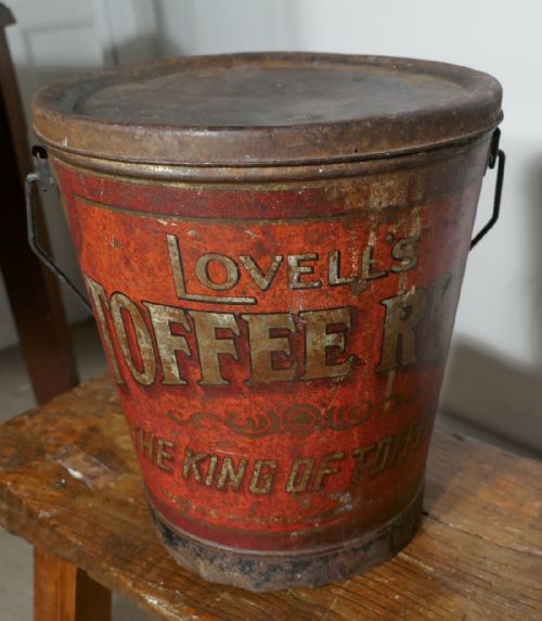 fig 3. Charming Lovell’s Toffee Tin, Bucket,