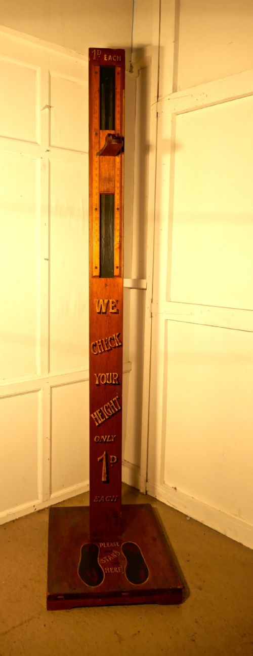 fig 3. Medical Height Measure Stand, Pitch Pine Measuring Stick