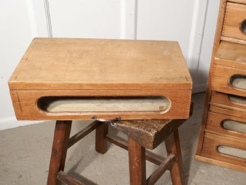 fig 4. Vintage Art Deco Tall Haberdashery Cabinet, Shop Fitting
