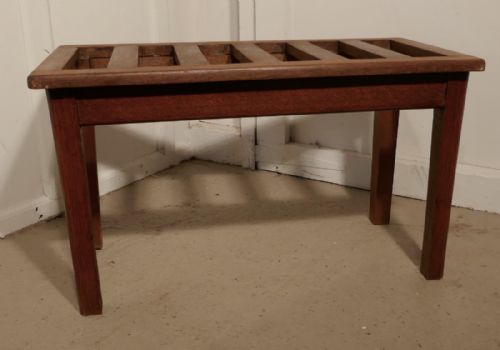 fig 2. Set of 3, 19th Century Mahogany Luggage Rack, Suitcase Stand