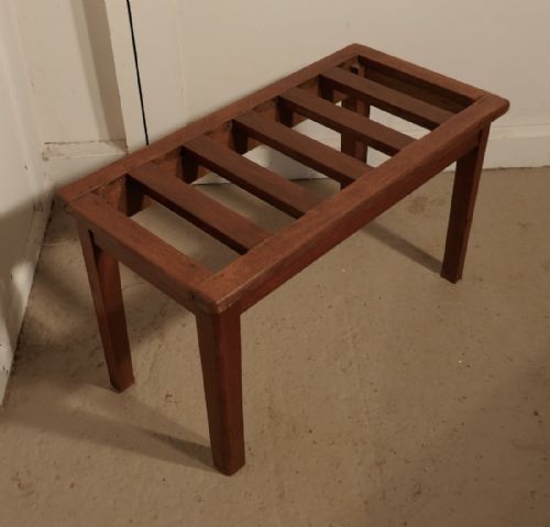 fig 3. Set of 3, 19th Century Mahogany Luggage Rack, Suitcase Stand