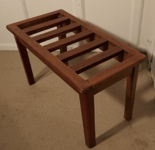 fig 4. Set of 3, 19th Century Mahogany Luggage Rack, Suitcase Stand