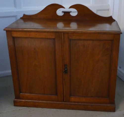 fig 1. 19th Century Blonde Mahogany Hall Shoe Cupboard