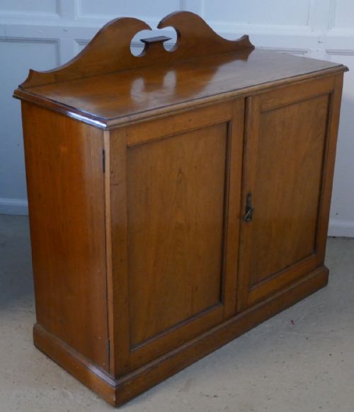 fig 2. 19th Century Blonde Mahogany Hall Shoe Cupboard