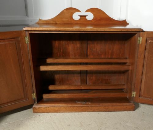 fig 4. 19th Century Blonde Mahogany Hall Shoe Cupboard