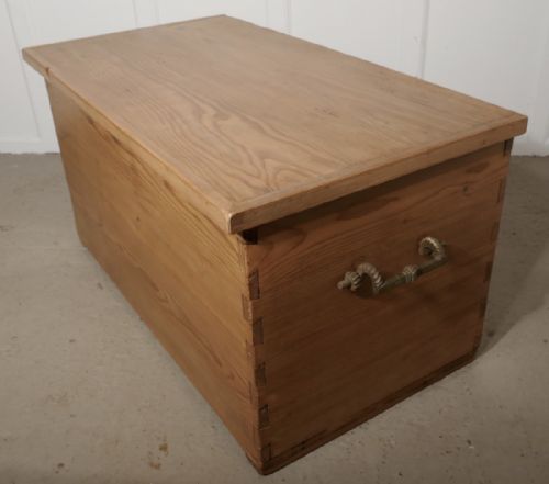 fig 2. Large Victorian Pine Coffer,