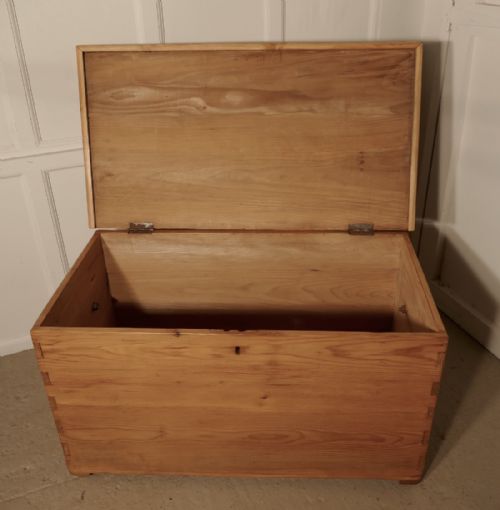 fig 3. Large Victorian Pine Coffer,