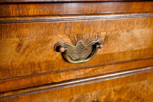 fig 1. Queen Anne Style 19th Century Walnut Chest of Drawers 