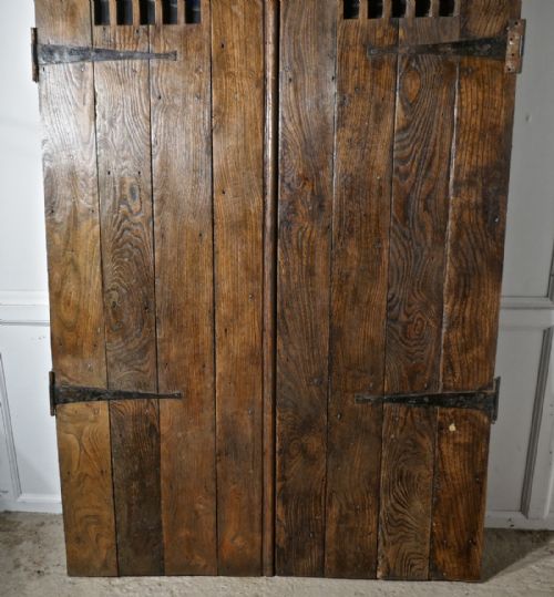 fig 2. A Pair of 19th Century Elm Doors or Country House Double Door