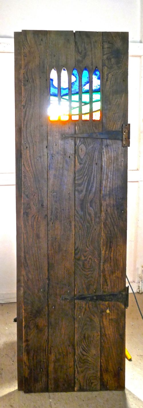 fig 4. A Pair of 19th Century Elm Doors or Country House Double Door